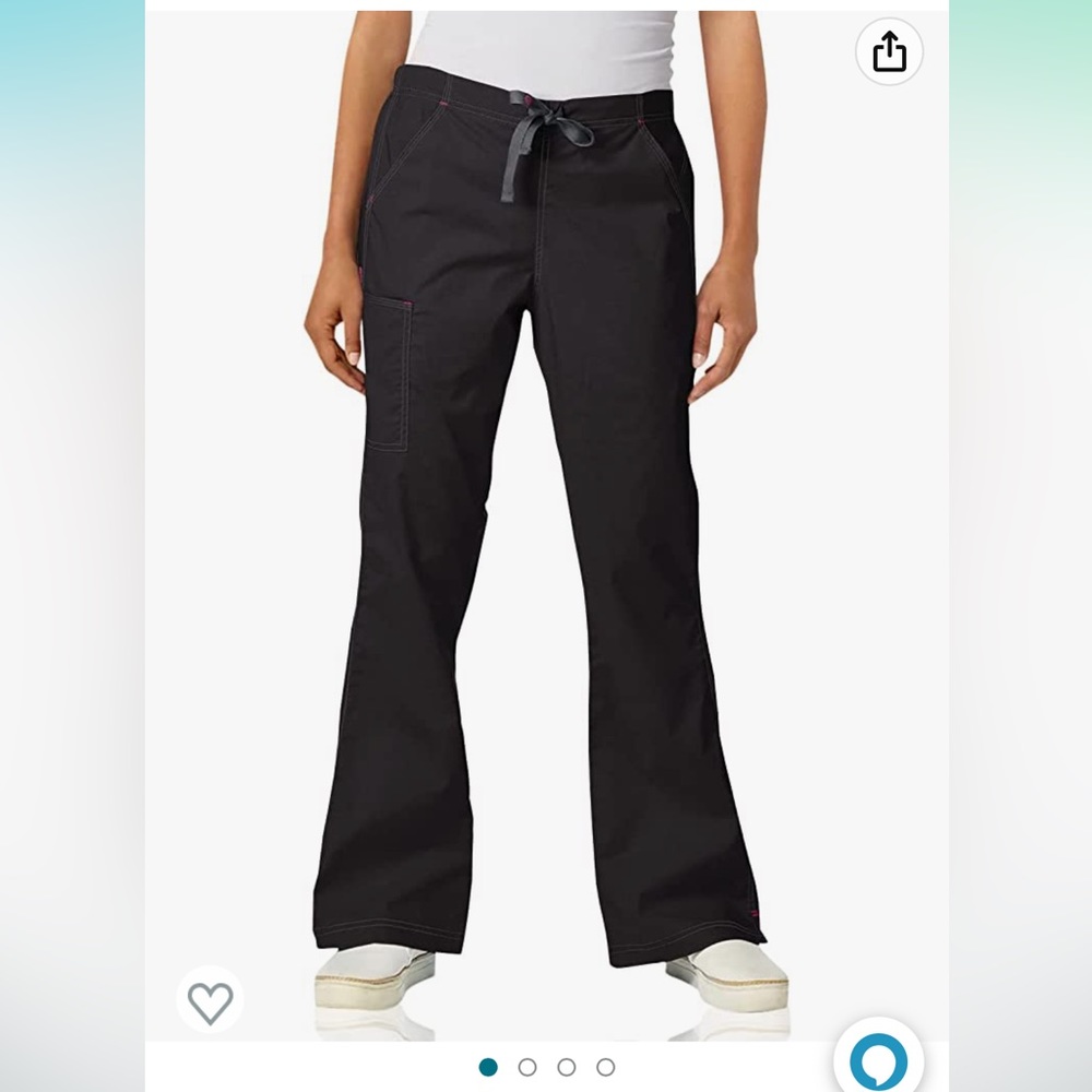 Wonderwink flex black scrubs
